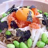 月見めんたい蕎麦